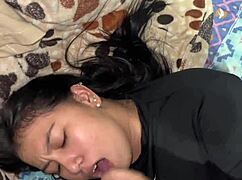 I wake my stepsister to fuck her hard