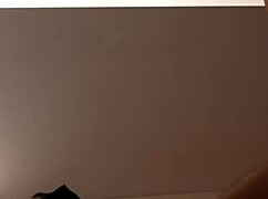 Step sister grips step brother's hands during rough, passionate sex.