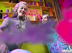 tattoo lesbians anal play with big toys in assholes - atm gapes real orgasm