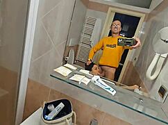 Why get out of the shower? Because a huge cock awaits with blowjob and doggystyle