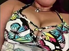 amber squirting for daddy while hes at work