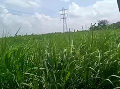 Housewife With Big Boobs Shows Off In Village House For Friends