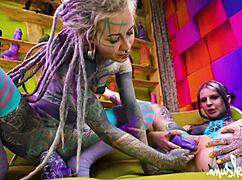 tattoo lesbians anal play with big toys in assholes - atm gapes real orgasm