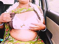 Indian beautiful aunty fucks young boy with dirty talks