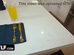 Washing machine masturbation turns into tit fucking and pussy riding