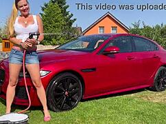 lenushka doll fucks car