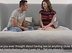 Kissable Kitten Feels Nervous Excitement as She Opens Her Pink Twat and Loses Her Virginity