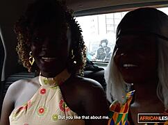 real amateur ebony lesbians eat pussy and finger until squirting 💦