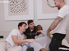 Innocent ebony fulfills her fantasy