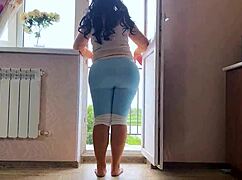 mature milf grips her big ass while getting fucked hard