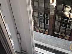 Intimates in Talia's oasis Budapest trailer explore bareback fucking and muff diving