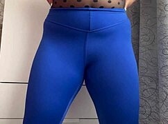 i watch the hot stepmom stretching her body with big tits and ass