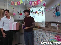 Liv's stepsons bet on touching her, nade nick tony fulfill wet dream