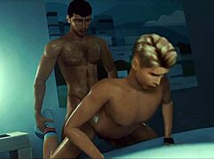 What happens when jason has alone time in this gay cartoon daddy scene?