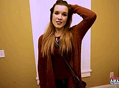 Ginger Beauty Keaton Rubs Her Pussy With A Sex Toy And Gets Deeply Banged