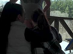 We shared a fun moment on our vacation in public