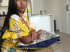 Busty stepmom leyne rodriguez and stepson shared bed and have sex