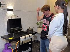 He's always late, claiming two minutes away from family dinner