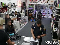 Reality sex in the shop with rough fucking