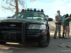 'Big cock sheriff anal fucks students'