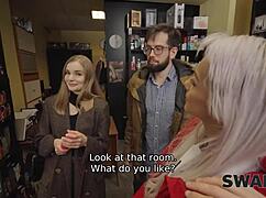 veronica leal seduces young bisexual chick while her boyfriend watches?