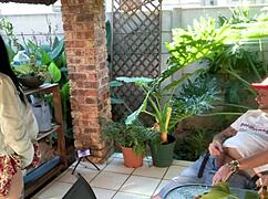 Outdoor Mutual Masturbation With Stepsis In Skirt