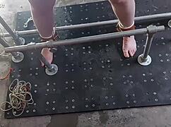 bound in metal begging to cum