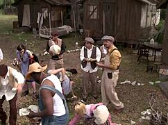 Can Amber Rayne, Hannah West, And Kaci Star Handle This Wild Outdoor Gangbang?