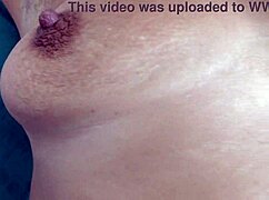 turkish amateur wife shows her hairy pussy closeup in front of her stepson