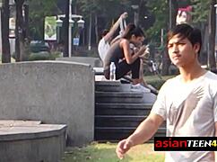 Horny sex tourist seeks petite asian teen for free fucking outdoors.