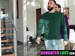 girls try out their first taboo interactions with each other's stepdads - daughterlust
