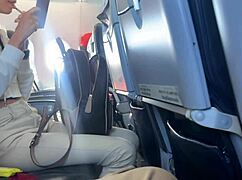 Public Cock Flashing In Airplane! Girl Makes Me Cum In Two Minutes!