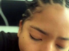 Amateur couple enjoys a POV blowjob with a huge BBC.