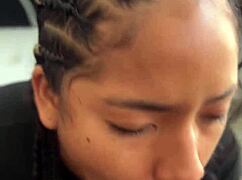 Amateur couple enjoys a POV blowjob with a huge BBC.