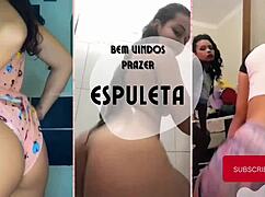 spurious queen dominating her submissive who did not obey and was kicked in the balls and thanked