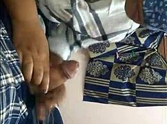 indian couple has powerful outdoor fuck in village