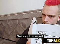 Two Hot Russian Teens Give Double Rimjob To Stupid Dude