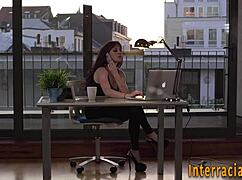 Maid Interracially Toyed With Big Cock And Tits