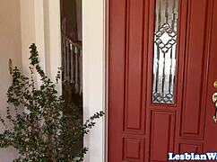 I'm scissoring with that beautiful lesbian in the bath, but my nipples are so big