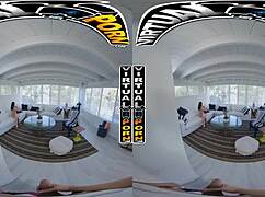 Virtual porn - stepsister mae milano bends over and sucks her stepbro's monster cock, making him moan