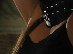 Big ass injection contrasts with bondage slut's bound state