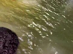 Vlogging hot Colombian girlfriend's public river fuck 😍