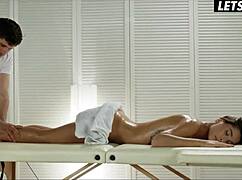 EROTIC MASSAGE TURNS TO ANAL SEX FOR TEEN 18+ LIYA SILVER