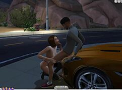 sims 4, sucking his cock out in public?