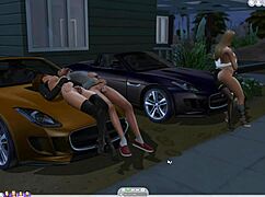 sims 4, sucking his cock out in public?