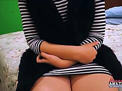 Horny cutie Kylie sucks a cock while her pussy gets fucked and nipples rubbed