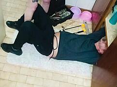 Plumber Fixes Her Sink And Gets Wet, She Admits Playfully