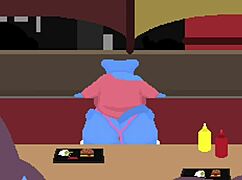 Animation features shoe target submissive in anal assfucking scene in español