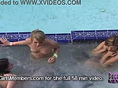 Girls Playing Naked At Our Spring Break Party House