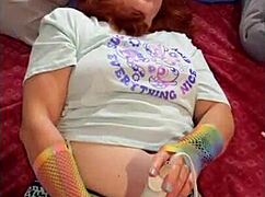 热妻Steffi红发熟女张大骚唇震动棒自慰摄影